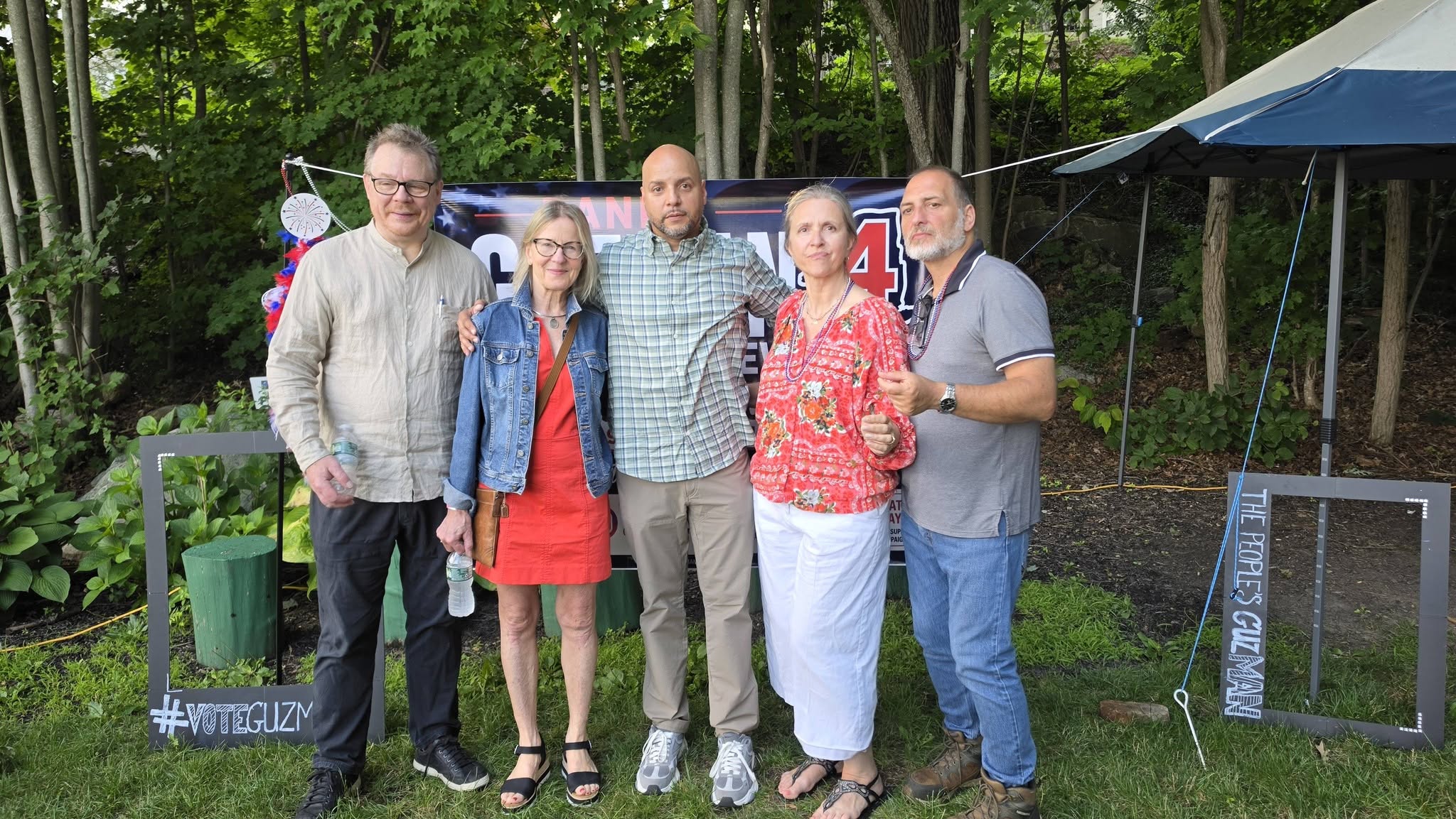 Supporters at a Daniel Guzman campaign event